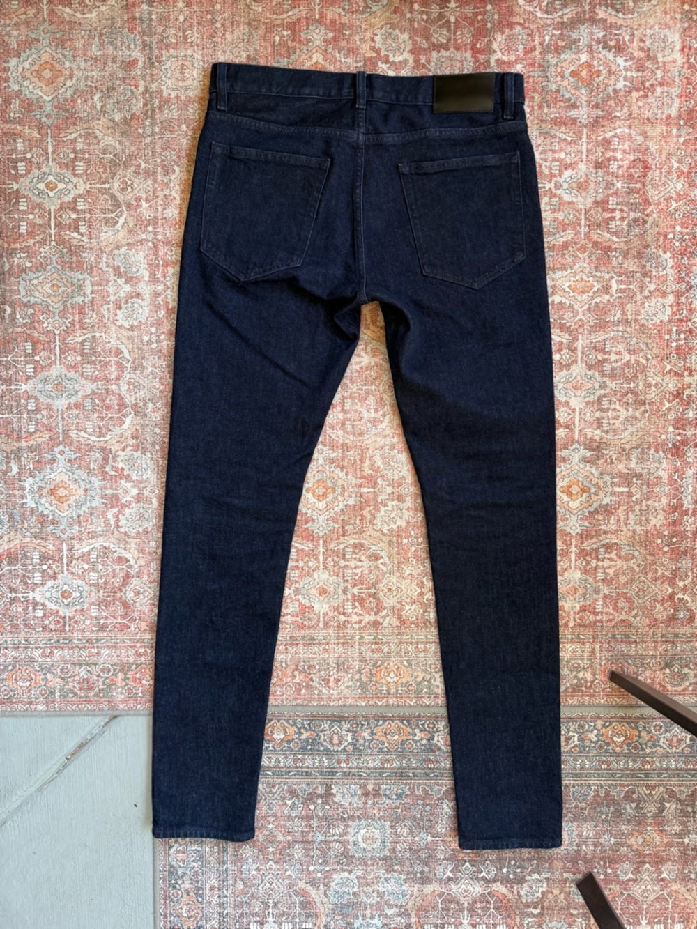 Theory Men’s Skinny Jeans in Dark Blue Denim - Picture 9 of 11